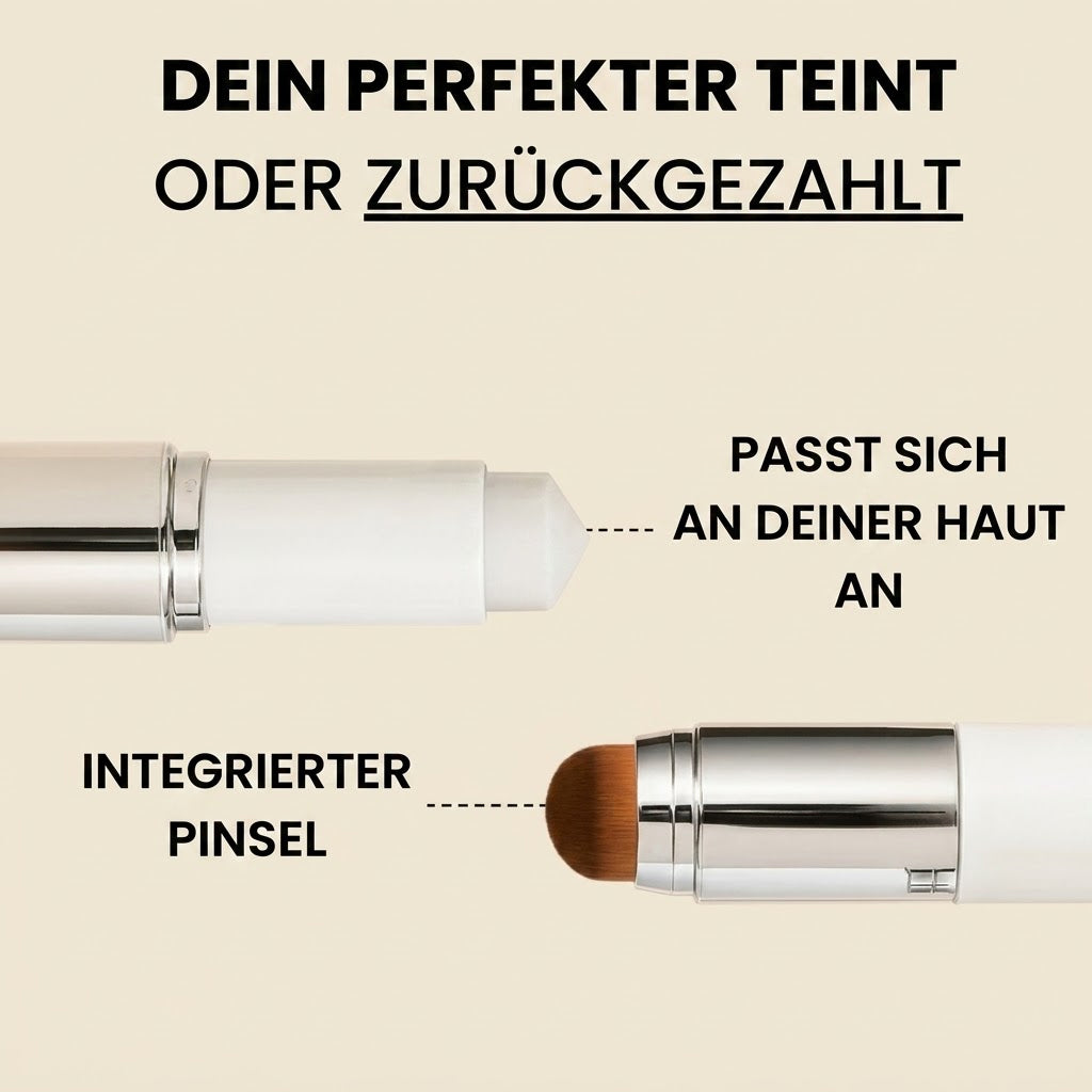 Intelligente Foundation Stick mit integriertem Pinsel