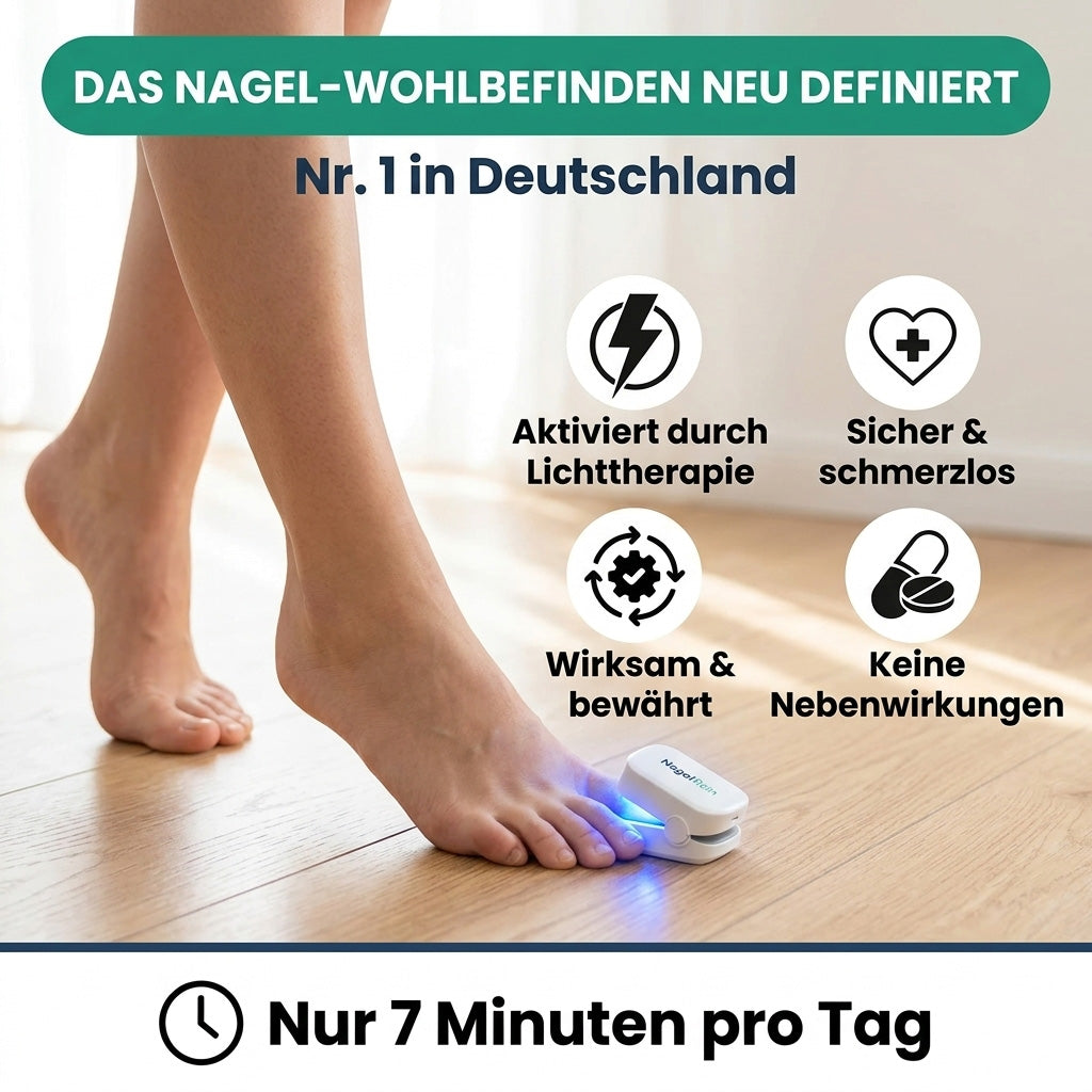 NagelRein – Das Blaulicht-Gerät, das Nagelpilz an der Wurzel bekämpft